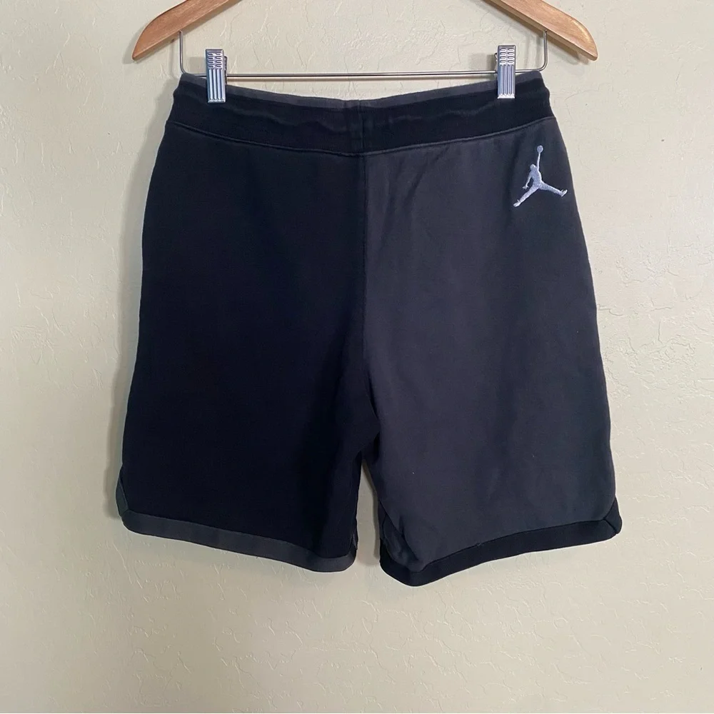Nike Jumpman Classic French Terry Men's Two-Tone Black Athletic Shorts Size S